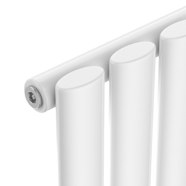 NAVIN Stahlröhrenheizkörper Ellipse 480x1800, weiß, wassergeführt