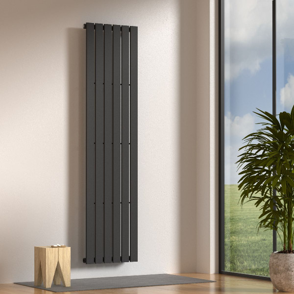NAVIN Stahlröhrenheizkörper Largo 452x1800 schwarz, wassergeführt