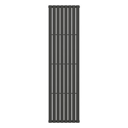 NAVIN Stahlröhrenheizkörper Ellipse 480x1800 schwarz, wassergeführt