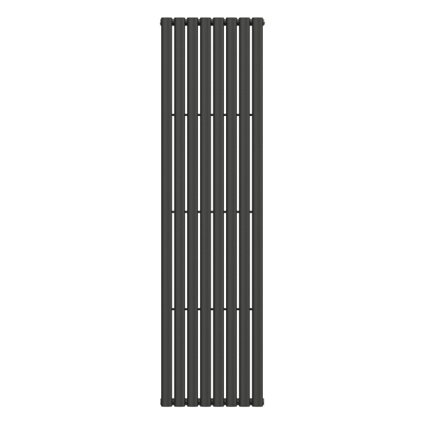 NAVIN Stahlröhrenheizkörper Ellipse 480x1800 schwarz, wassergeführt