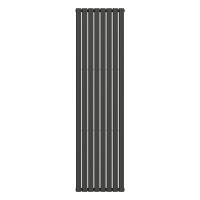 Heizkörper Ellipse DOUBLE 480x1800-8, schwarz, korrosionsbeständig