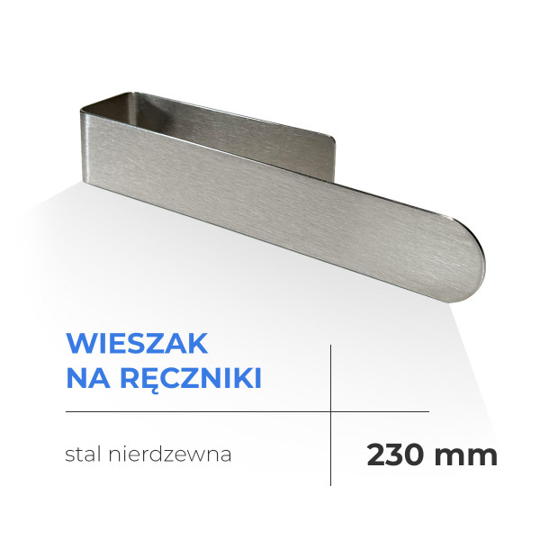 Navin Handtuchhaken 230 mm, Edelstahl
