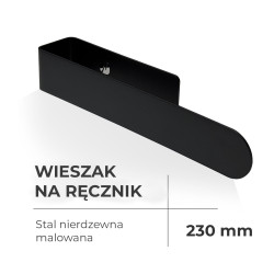Navin Handtuchhaken 230 mm, matt schwarz