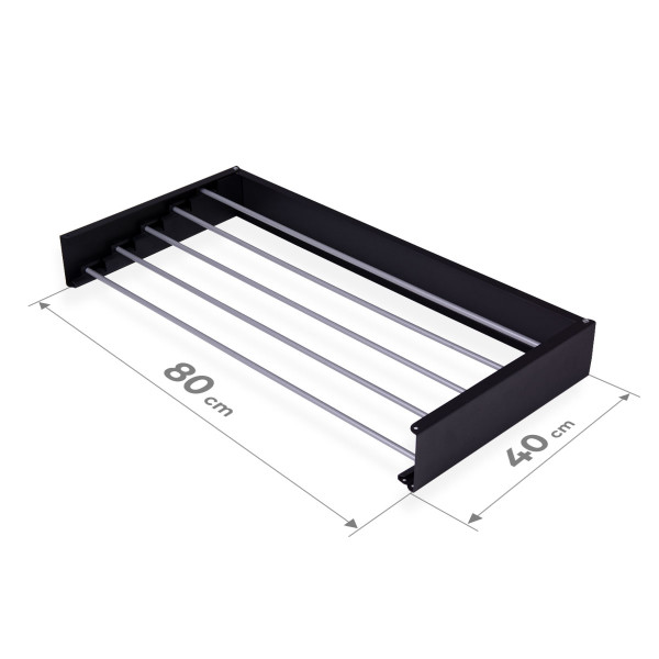 Wandwäschetrockner NAVIN LinoFlat 80 schwarz