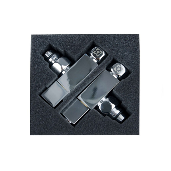 Raftek Heizkörperventil Quadro 1/2'x1/2' Chrom