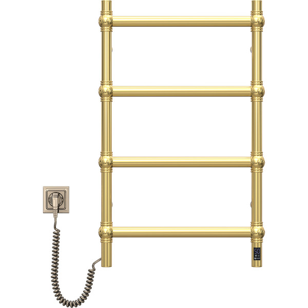 Elektrischer Handtuchheizkörper Navin Retro 500x800 weiß mit Kabelausgang links