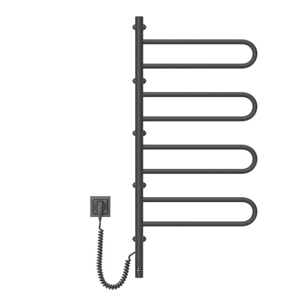 Elektrischer Badheizkörper NAVIN Fouette 480x1000 Sensor, Schwarz, Timer