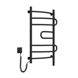 Elektrischer Handtuchheizkörper Schwarz Pirouette Sensor 480x800 links