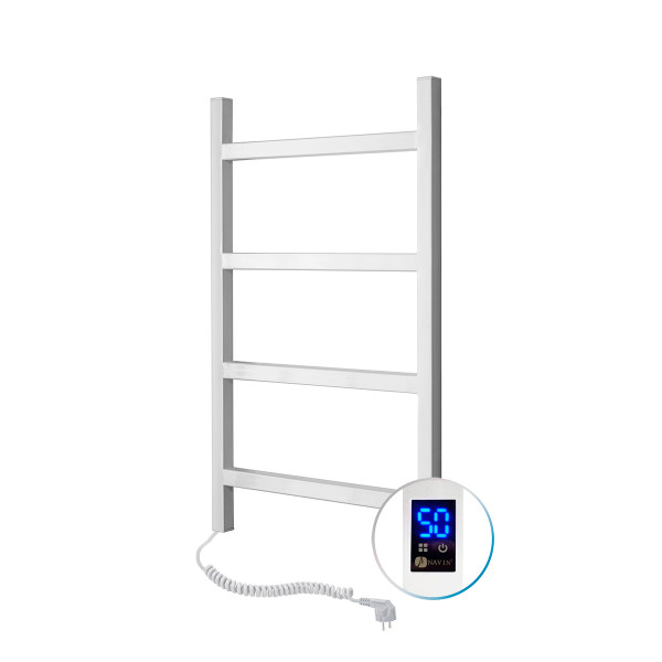 Elektrischer Badheizkörper Navin Nordic 500x800 Sensor, weiß, links, Timer