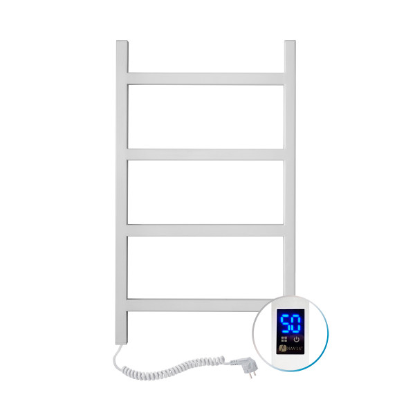 Elektrischer Badheizkörper Navin Nordic 500x800 Sensor, weiß, links, Timer