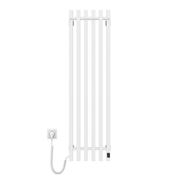 Navin Elektrischer Handtuchheizkörper Levante 330x1200 weiß links