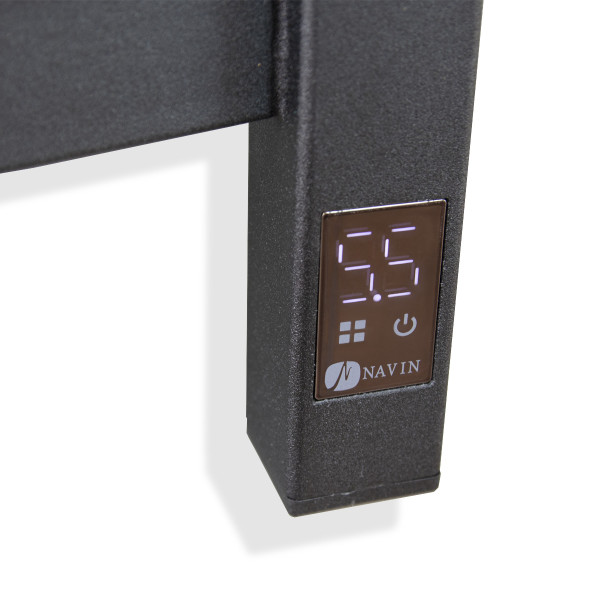 Elektrischer Badheizkörper Navin Nordic 500x800 Sensor, Schwarz, links, Timer