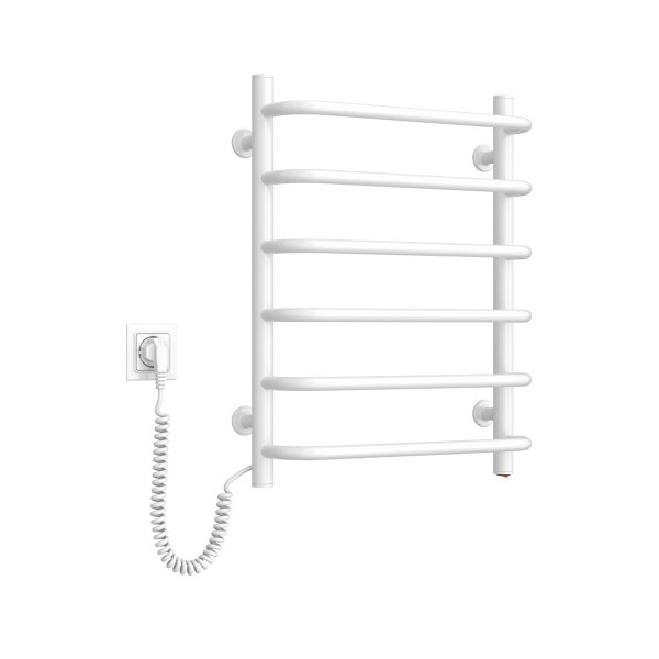 Elektrischer Badheizkörper Navin Symphony 480x600 mit Kabelausgang links