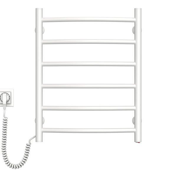 Elektrischer Badheizkörper Camellia 480x600, links, weiß