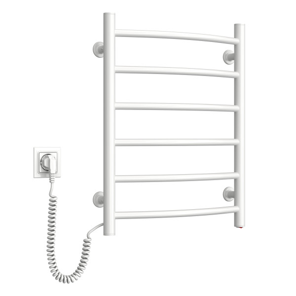 Elektrischer Badheizkörper Camellia 480x600, links, weiß