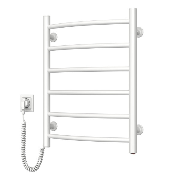 Elektrischer Badheizkörper Camellia 480x600, links, weiß