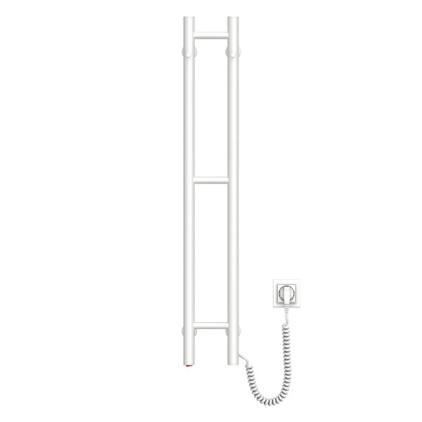 Electric Towel Rail WHITE SILOUETTE 160х1000 right