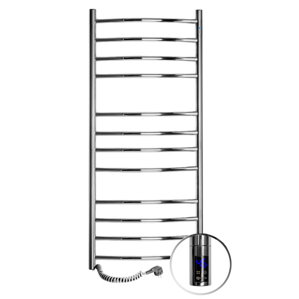 Elektrischer Badheizkörper Camellia 480x1200 mit Sensor links, Timer