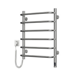 Edelstahl Handtuchheizkörper SYMPHONIA 480x600 links mit Sensor