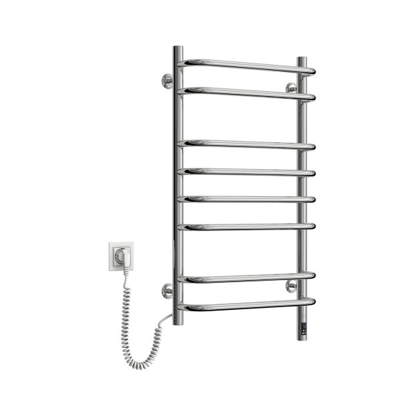 Elektrischer Badheizkörper Navin Symphony 480x800 links mit Sensor und Timer