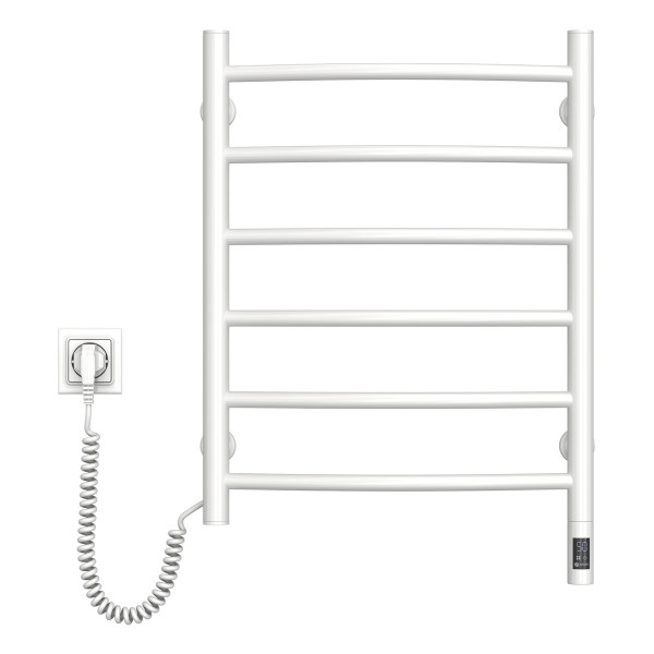 Elektrischer Badheizkörper Camellia 480x600, Sensor links, Timer, weiß