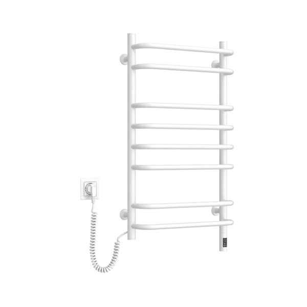 Elektrischer Badheizkörper Navin Symphony 480x600 links mit Sensor und Timer