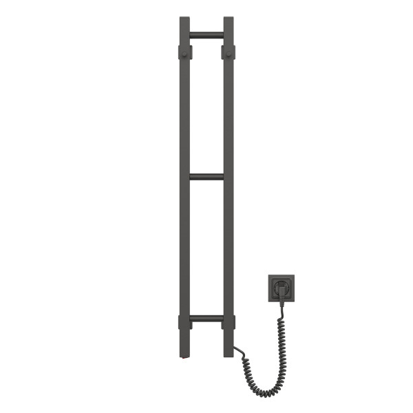 Elektrischer Badheizkörper Navin Silhouette Quadro 160x1000 rechts, schwarze Mora