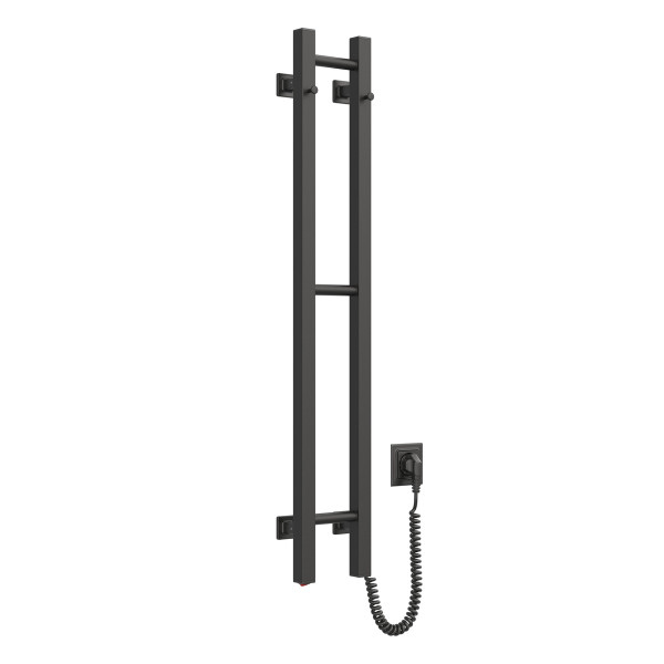 Elektrischer Badheizkörper Navin Silhouette Quadro 160x1000 rechts, schwarze Mora