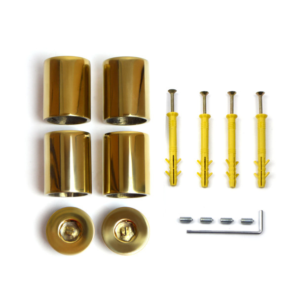 Retro Handtuchheizkörper Wasser Edelstahl Gold 500x800