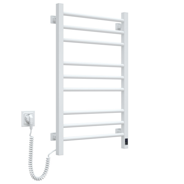 Heizkörper Classic Quadro 500x800, links mit Sensor, Timer, weiß