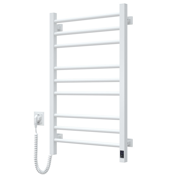 Heizkörper Classic Quadro 500x800, links mit Sensor, Timer, weiß
