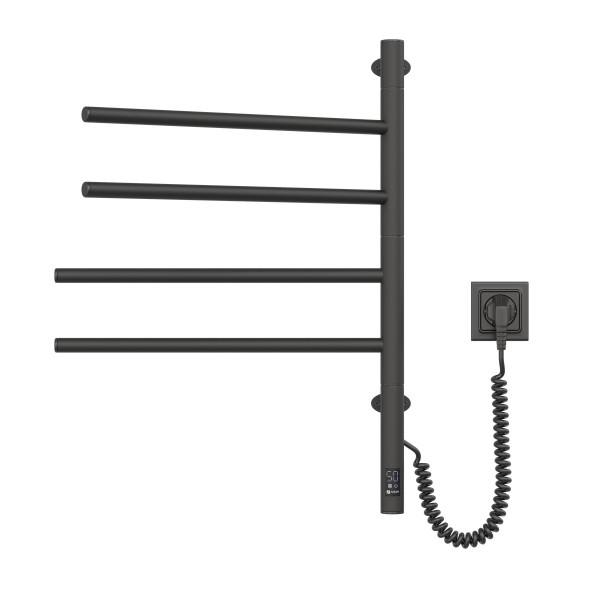 Elektrischer Badheizkörper NAVIN Arabesque 480x600 Sensor, Schwarz, Timer
