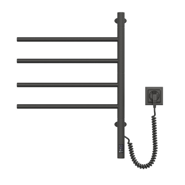 Elektrischer Badheizkörper NAVIN Arabesque 480x600 Sensor, Schwarz, Timer