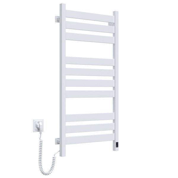 Elektrischer Badheizkörper Navin Largo 500x1000, Sensor links, weißer Samt, Timer