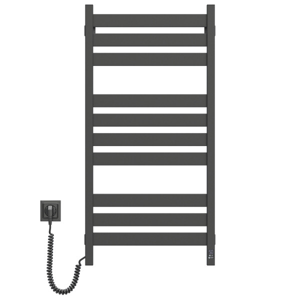 Elektrischer Badheizkörper Navin Largo 500x1000, Sensor links, schwarz matt, Timer