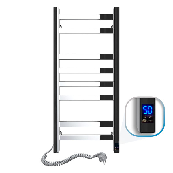 Elektrischer Badheizkörper NAVIN Avangard 360x800 Sensor links, Timer