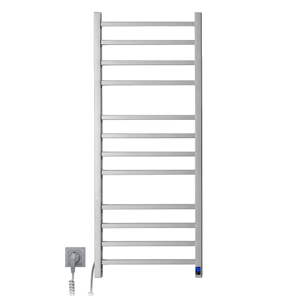 Edelstahl Handtuchheizkörper LOFT Sensor 500x1200 elektrisch links