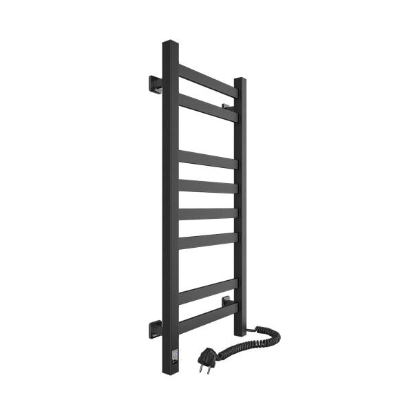 Elektrischer Badheizkörper Navin Avangard 360x800 Sensor, schwarz matt, rechts, Timer