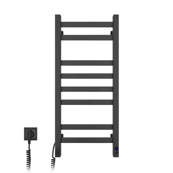 Elektrischer Badheizkörper Navin Avangard 360x800 Sensor, schwarz matt, links, Timer