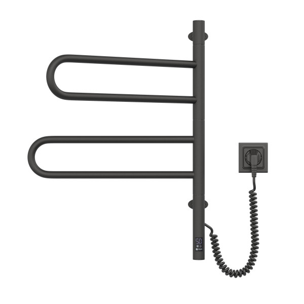 Elektrischer Badheizkörper NAVIN Fouette 480x600 Sensor, Schwarz, Timer