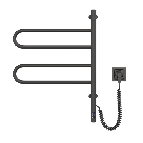 Elektrischer Badheizkörper NAVIN Fouette 480x600 Sensor, Schwarz, Timer