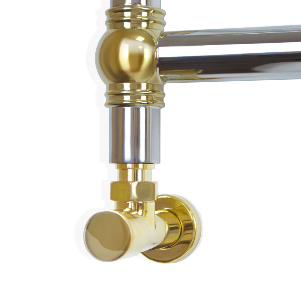 Retro Handtuchheizkörper Wasser Edelstahl Gold Ball 500x1000