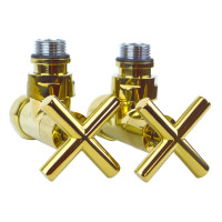 Navin Premium angle valve 1/2x1/2, gold, 2 pcs.