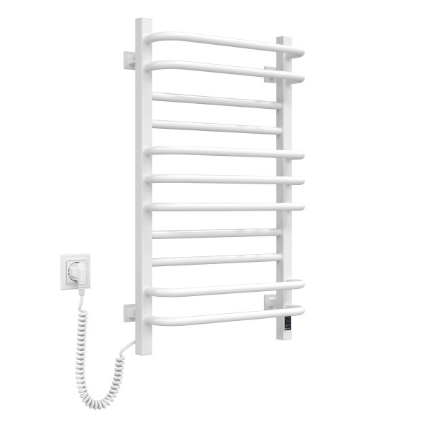 Elektrischer Badheizkörper Navin Grandis 480x800 Sensor, links, Timer, weiß