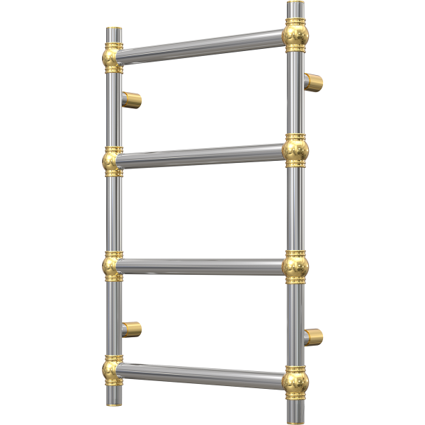 Retro Handtuchheizkörper Wasser Edelstahl Gold 500x800