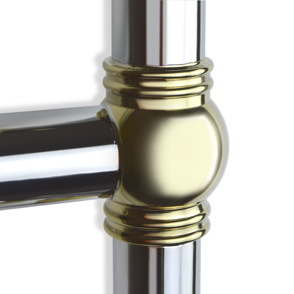 Retro Handtuchheizkörper Wasser Edelstahl Gold 500x800