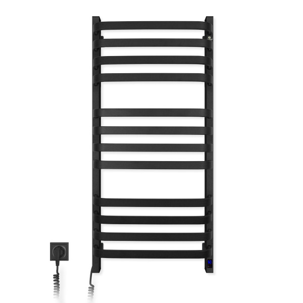 Elektrischer Badheizkörper Navin Stugna 480x1000 Sensor links, schwarze Mora