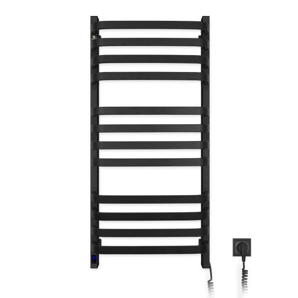 Elektrischer Badheizkörper Navin Stugna 480x1000 Sensor rechts, schwarze Mora