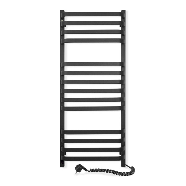 Elektrischer Badheizkörper Navin Stugna 480x1200 Sensor rechts, schwarze Mora