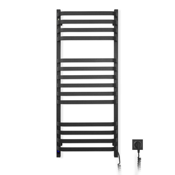 Elektrischer Badheizkörper Navin Stugna 480x1200 Sensor rechts, schwarze Mora